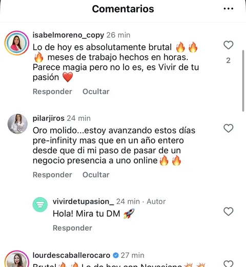 Comentarios de alumnos sobre Novasiano