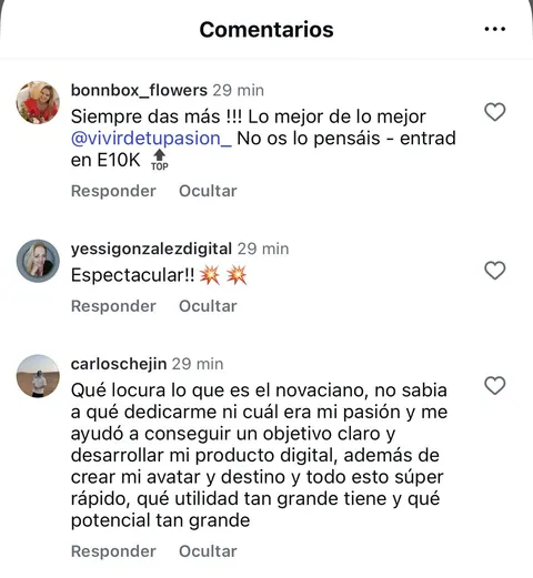 Comentarios de alumnos sobre Novasiano